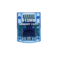 Carte mémoire en plastique 512 Mo/8 Mo/16 Mo/32 Mo/64 Mo/128 Mo pour cartes de jeu Wii et stockage de clés mémoire NGC