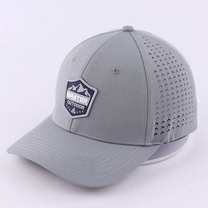 Gorra de <span class=keywords><strong>Golf</strong></span> con Logo de Parche de Silicona Personalizado, Banda para el Sudor Elástica, Tejido Transpirable de Secado Rápido y Corte Láser para Deportes - Product Image 1