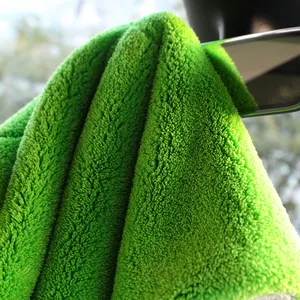 Manufacturer Premium Quality 1000GSM Double Layer Microfiber Cleaning Cloth Microfiber Car Drying Car Care Towel