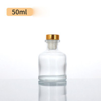 Portable 120ML épaissi Transparent parfum rotin Diffusion bouteille Spot fleur Arrangement désodorisation avec bouchon joint
