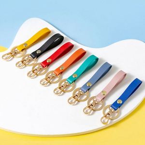 High Quality Custom PU Leather Keychain Business Gift <b>Metal</b> Keyrings Car Key Strap Waist <b>Wallet</b> Premium Leather Keychains - Product Image 2