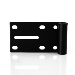 Base de charnière réglable pour porte de meuble en acier noir sur mesure - Product Image 1