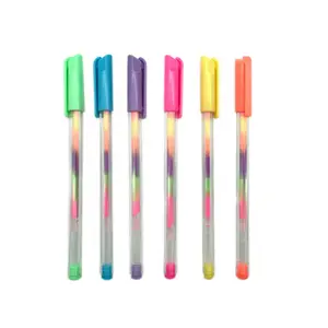 STASUN Regenboog kleur liquid powder refill Gel pen Stijlvolle kleur veranderende gel inkt pen