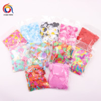 Célébrez avec une conscience propre: Couleurs vibrantes, zéro désordre-Confettis en papier de riz multicolores dans des sacs de 1KG