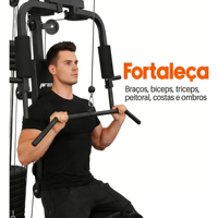 Équipement de fitness multifonctionnel pour la maison, rack de musculation avec banc de musculation, en acier, pour l'entraînement de force