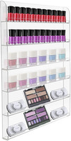 Haute Transparent Plexiglas Parfum Mural Présentoir Acrylique Vernis À Ongles Organisateur