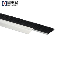 Bande de brosse d'étanchéité inférieure pour porte industrielle rapide, types H et F, en alliage d'aluminium, acier, nylon, OEM, pour le nettoyage