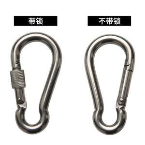 คาราบิเนอร์ Kanle ขนาด 8 มม. สแตนเลสสตีล พร้อมตัวล็อคแบบปลดเร็ว สำหรับปีนเขาและกิจกรรมกลางแจ้ง - Product Image 5