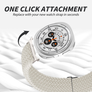 <span class=keywords><strong>Bracelet</strong></span> de montre en nylon extensible 40 mm pour <span class=keywords><strong>Samsung</strong></span> <span class=keywords><strong>Galaxy</strong></span> <span class=keywords><strong>Watch</strong></span> 8 FE, tissu doux pour la peau, <span class=keywords><strong>bracelet</strong></span> en tissu pour femmes - Product Image 4