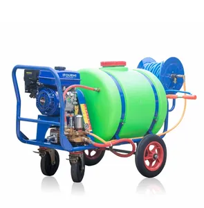 IFOURNI IF-160L trolley 30m long hose 160L / 300L 6.5 HP gasoline engine farm and garden agricultural spray pump sprayer