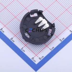 BS-02-A1BK007 Button & Strip Battery Connector Through hole Component (THT) Connector Battery Holder CR2032 Phosphor Bronze Tin - Product Image 1