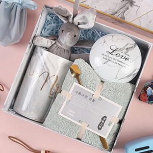 Portable promotionnel créatif, coffret cadeau de tasse en marbre pour le réchauffement de la <span class=keywords><strong>maison</strong></span> pour les femmes le jour de leur anniversaire/ - Product Image 1