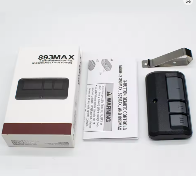893MAX Garage Door Remote Control 315MHz 390MHz