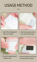 Patchs détoxifiants pour les pieds Kinoki, tissu non tissé blanc, parfumé aux herbes, taille 6*8, éliminent les toxines, lot de 10
