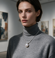 Collier Diana personnalisé en perles, bijoux de luxe, pendentif en perle blanche d'eau douce, accessoire élégant pour mariage