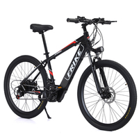 Vélo de montagne électrique pour adultes, moteur sans balais 7 vitesses, batterie au lithium, longue portée, cadre en acier au carbone imperméable