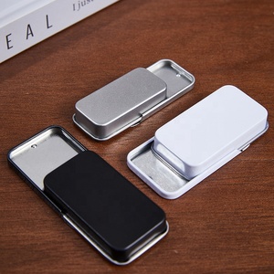 OEM Tùy chỉnh hình chữ nhật trượt Top <span class=keywords><strong>tin</strong></span> hộp vuông nhỏ kim loại <span class=keywords><strong>tin</strong></span> cho Mint kẹo Lip Balm nước Hoa Nến đóng gói & Craft sử dụng - Product Image 4