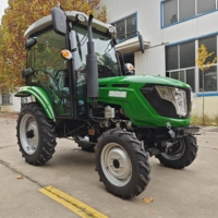 Tractor Agrícola de Alta Distancia al Suelo con Neumáticos Grandes, para Arado Profundo, Transporte y Recuperación de Tierras
