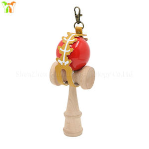 ポータブルPUレザーケンダマケース ジェイドソードボールホルダー 日本製ケンダマスキルトイキャリングバッグキーホルダー - Product Image 4