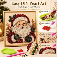 Kit de Peinture Diamant DIY JCSL avec Strass et Perles, Motif Arbre de Noël et Citrouille d'Halloween, Kit d'Art sur Toile pour Décoration Murale, Cadeau de Fêtes