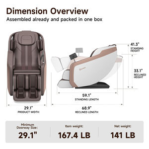Hot Selling 3D-Multifunktions-Massagestuhl-SL Track USB-Aufladung Einstellbare Kräfte für Massen angebote im Home Office - Product Image 6