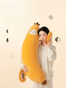Slimme Bananenkoning Pluche Lichaamskussen, Verwarmende Aanraak Slaapmiddel met Bluetooth Opnamefunctie, Lange Arm Kussen voor Volwassenen en Zijslapers - Product Image 3