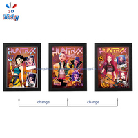 Affiche lenticulaire 3D Ricky Anime Nouveau Design K-Pop pour Demon Hunter, en plastique écologique, Art décoratif, Affiche Anime 3D