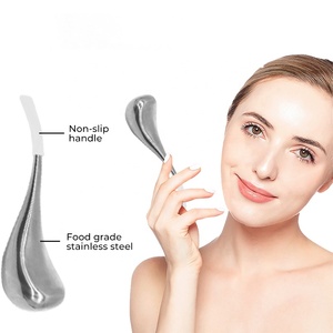 Masajeador facial refrescante para aliviar el dolor de la piel, cucharas de mano, cuchara de hielo de acero inoxidable, masajeador facial - Product Image 4