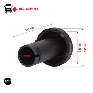 KS TOOLS Llave de tuerca ranurada de 3/4 "Con 6 pines para Mercedes, 80-95mm - Product Image 2