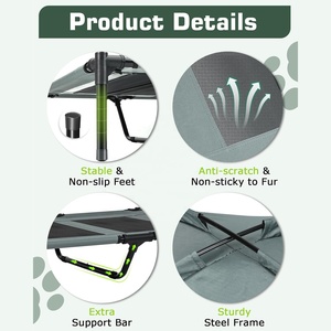 Tragbares wasserdichtes Haustier-Hundebett mit erhöhtem Kühlung und Vordach abnehmbares Hundebett für den Außenbereich klappbares Hundezelt - Product Image 6