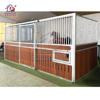 Porte coulissante Shinehope HDG en acier Q235 anti-évasion pour panneau avant de box de chevaux, équipement d'écurie extérieure personnalisable
