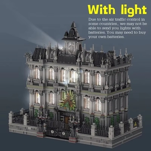 Panlos 613002 MOC Hospital de Asilo para Locuos, Villa con Iluminación, Ladrillos de Construcción, Juguetes DIY, Arquitectura, Regalo, Sets de Bloques de Construcción - Product Image 3