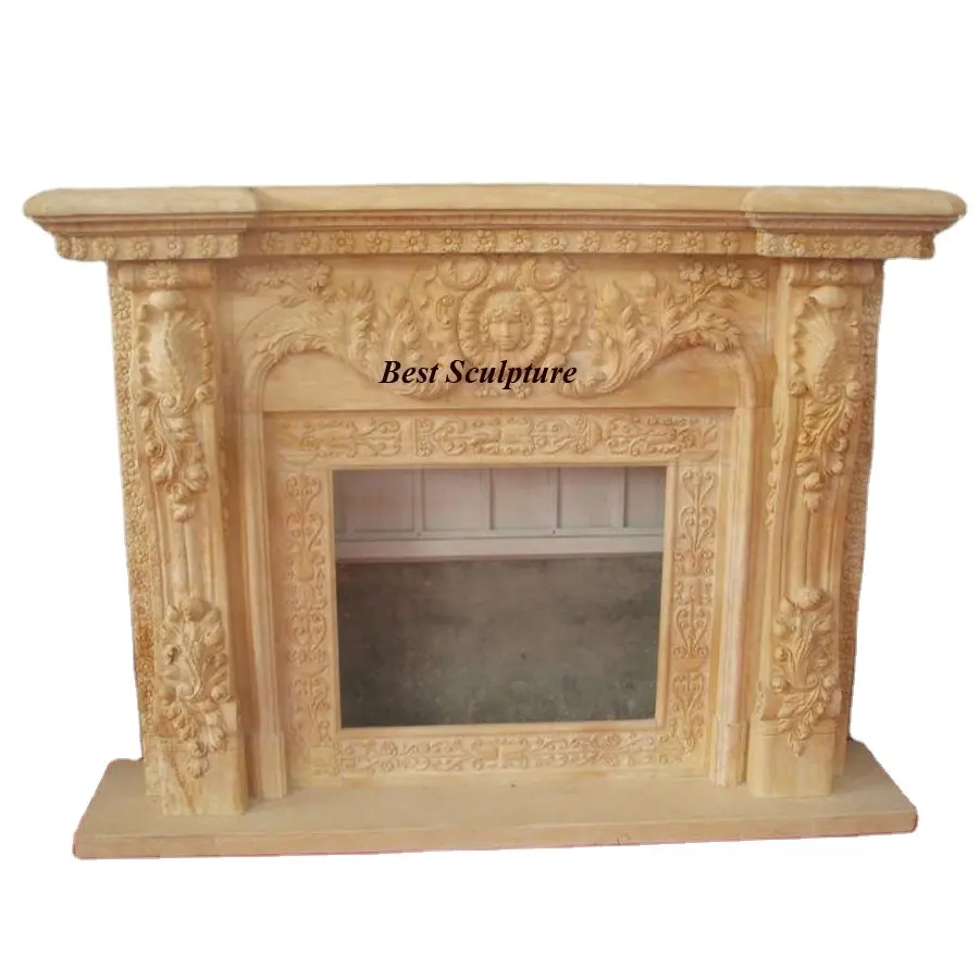 customized home decorative classical marble french style fireplace surround