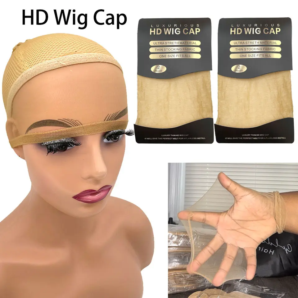 wholesale hair extension tools Stretch For Making ventilated making wigs elastic Thin Sheer new sheer stocking hd wig cap