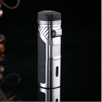Allume-cigare gonflable multifonctionnel droit, focus, coupe-vent, à flamme rouge