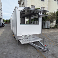 Foodtruck, glaces, café, bubble tea, food truck mobile, burgers, pizzas, snacks, restauration rapide, remorque entièrement équipée, restaurant
