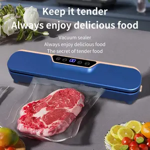 Scellant de conservation des aliments sous vide noir avec affichage à cristaux liquides Machine de scellage automatique pour le stockage des aliments