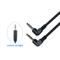 Câble audio stéréo TRS/TRRS mono 3,5 mm 4 pôles avec gaine en PVC, compatible voiture, rallonge audio stéréo