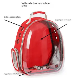 Nouveau sac d'astronaute Portable Space Capsule Transparent chat sac à dos respirant sac à dos chat sac à couches Portable chat sac à dos