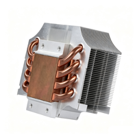 Dissipateur thermique pour processeur avec 6 caloducs, base en cuivre, ailettes en aluminium, pour Intel LGA1700/1200 AMD AM4, refroidissement par air haute performance pour PC