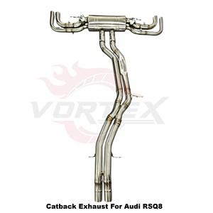 Vortex Stainless Steel <b>Exhaust</b> System With Original Tips Fitment For Audi RSQ8 2023-2025 Sport Upgrade - Product Image 3
