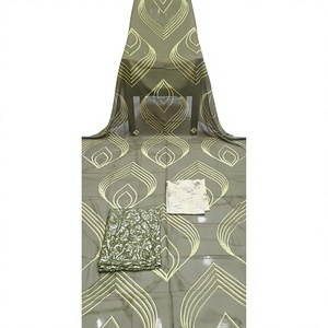Ensemble de 3 pièces de luxe écologique de haute qualité, Dirac somalien, imprimé floral, coupe ample, vêtements traditionnels pour occasions spéciales - Product Image 2