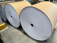 Papier de démoulage en pâte de bois écologique imperméable en rouleau jumbo, enduit de silicone d'un côté, pour bandes adhésives - Vente en gros