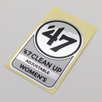 Autocollant de téléphone en métal personnalisé avec logo, imperméable et adhésif, pour l'artisanat et les cadeaux