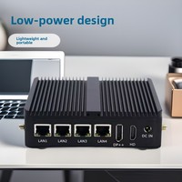 Petit 12th 4 Intel 2.5G LAN Mini PC industriel N100 J6426 ordinateur sans ventilateur pour pare-feu/Liunx/Pfsense/Ubutun/Opense
