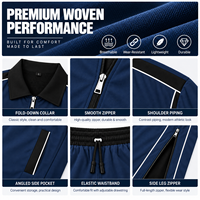 Survêtement Surdimensionné à Fermeture Éclair pour Homme Ensemble de Survêtement Coupe-Vent en Nylon de Haute Qualité Broderie Imprimé Personnalisé Hiver Plus Size