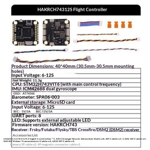 H743 12S 50A Fly Tower ไจโรคู่แรงดันสูงสำหรับโดรนแข่ง FPV - Product Image 5