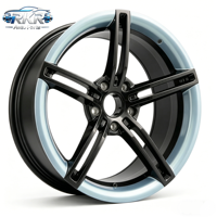 Jantes en acier moulé RKR 5x114.3, couleur or, à rayons en Y, à déport profond, personnalisées pour SUV, résistantes aux chocs, produits en promotion