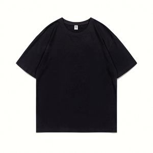 Design Design Custom Logo Summer Short Sleeve Men's T-<b>Shirt</b> Pure Cotton Loose Top in Solid Color for Promotional Use - Product Image 2