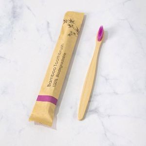 Cepillo de Dientes Ecológico de Bambú, Cepillos de Dientes Reutilizables Portátiles de Madera para Adultos, Cepillo de Dientes Suave para Uso en el Hogar, Viajes y Hoteles - Product Image 3